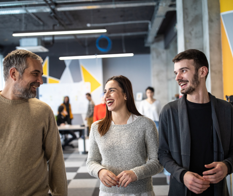 colleghi felici benessere termico