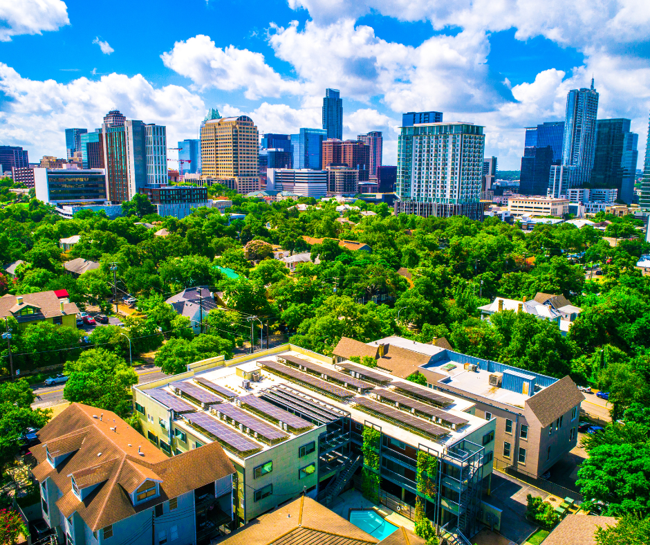 Sostenibilità: immagine che rappresenta una città sostenibile.