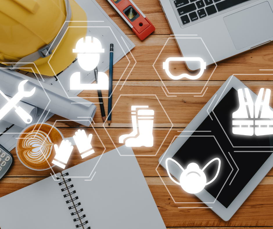 Immagine con simboli per promuovere la cultura della sicurezza sul lavoro.